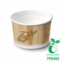 230 ML BIO GELATO PAPER CUPS MOD.160 - COMPOSTABLE | SDG | Certifications: bio; Pack: pieces per box: 1.290; Product family: pap