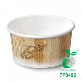 Gelq.it | Buy online 390 ML BIO GELATO PAPER CUPS MOD.350 - COMPOSTABLE Scatolificio del Garda | pieces per box: 1.200 | Biodegr