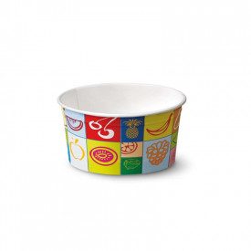 90 ML GELATO PAPER CUP MOD. 80 - TUTTI FRUTTI | SDG | Pack: pieces per box: 1.932; Product family: paper cups and plastic cups |