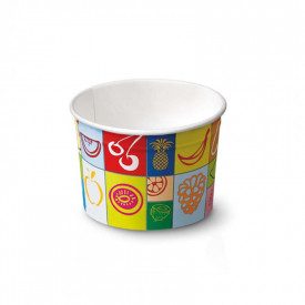 135 ML GELATO PAPER CUP MOD. 95 - TUTTI FRUTTI | SDG | Pack: pieces per box: 1.680; Product family: paper cups and plastic cups 