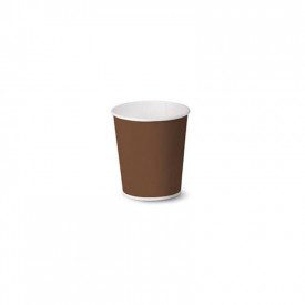 Gelq.it | Buy online 3oz PAPER COFFEE CUP (90 ml) - BROWN Scatolificio del Garda | pieces per box: 2,000 | 3oz espresso paper cu