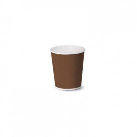 3oz PAPER COFFEE CUP (90 ml) - BROWN | SDG | Pack: pieces per box: 2,000; Product family: take away and delivery | 3oz espresso 