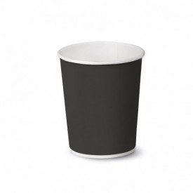 9oz HOT DRINK PAPER CUP (278 ml) - BLACK | SDG | Product family: paper cups and plastic cups | 9oz hot drink paper cup - (278ml)