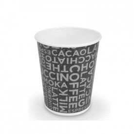 Gelq.it | Buy online 9oz HOT DRINK PAPER CUP (278 ml) - COFFEE BLACK Scatolificio del Garda | box of 1.000 pieces. | 9oz hot dri