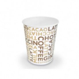 Acquista online BICCHIERE BEVANDA CALDA 9oz - 278 ml - GRAFICA COFFEE WHITE Scatolificio del Garda |  | Bicchiere di carta per b