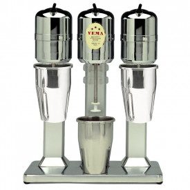 FRULLINO FRAPPÈ TRIPLO VEMA FL 2027/L - 0,8 LITRI - 450W - TAZZE ACCIAIO INOX | Vema  | 1 pezzo | Frullino per frappè a tre tazz