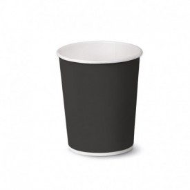 Gelq.it | Buy online 6oz HOT DRINK PAPER CUP (215 ml) - BLACK Scatolificio del Garda | pieces per box: 1,000 | 6 oz hot drink pa