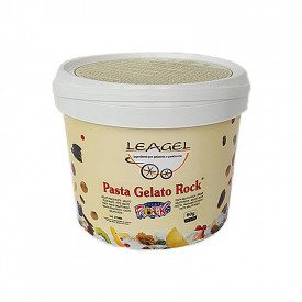 Buy ROCK GELATO PASTE | Leagel | bucket of 3,5 kg. | Chocolate and crispy hazelnut ice cream paste.