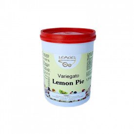 LEMON PIE CREAM | Leagel | jar of 1,5 kg. | Ripple cream, Lemon and white chocolate flavored. Certifications: gluten free; Pack: