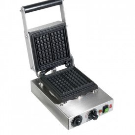 SINGLE SQUARE WAFFLE MACHINE - 1500W | SAR Group | Pack: 1 piece; Product family: equipment | Single plate machine for square Wa