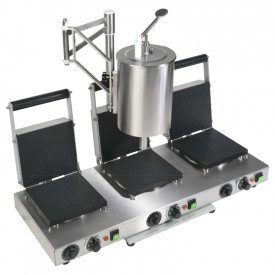 TRIPLE SUGAR CONES MACHINE - 3500W | SAR Group | Product family: equipment | Triple cones maker Machine (Prod. 180 pz / hour). B