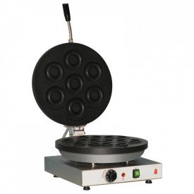 DONUTS MACHINE - CAST IRON - 1800W | SAR Group | Product family: equipment | Plate for the production of donuts. Prod. 7 donuts 