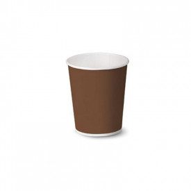Gelq.it | Buy online 4oz PAPER COFFEE CUP (125 ml) - BROWN Scatolificio del Garda | pieces per box: 1,000 | The traditional pape