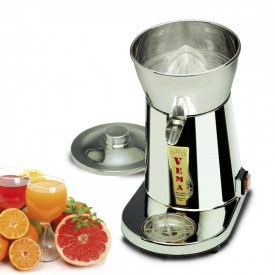 Buy on Gelq.it AUTOMATIC CITRUS SQUEEZER SP 2078/L - 270W 400 RPM - CHROME BODY by Vema | Automatic Squeezer operating by manual