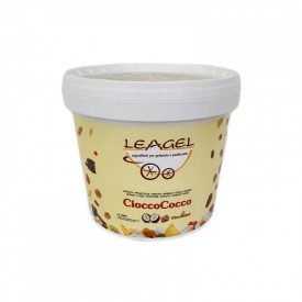 Buy CIOCCOCOCCO CREAM (COCONUT CHOCOLATE) | Leagel | bucket of 5 kg. | White chocolate cream with tasty coconut flakes.
