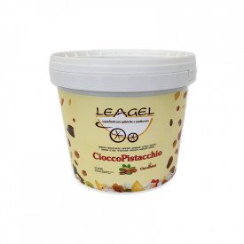 Acquista VARIEGATO CIOCCOPISTACCHIO | Leagel | secchiello da 5 kg. | Crema di cioccolato al pistacchio ricca di croccante granel