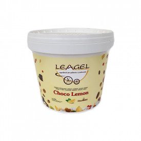 Acquista VARIEGATO CHOCO LEMON | Leagel | secchiello da 5 kg. | Una deliziosa granella di frollini al limone si tuffa in una cre