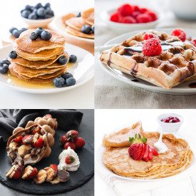 BALANCED MIX FOR WAFFLE - CONES - BUBBLE WAFFLE AND PANCAKES