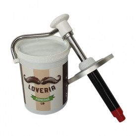 LOVERIA JAR STEEL DISPENSER - 1,2 kg. | Leagel | 1 dispenser | Steel pump dispenser. For a precise and clean dosage. For Loveria