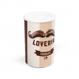 LOVERIA DARK CREAM IN JAR - 1,2 kg. | Leagel | bucket of 1,2 kg. | Versatile dark chocolate cream for dessert rippling and ice c