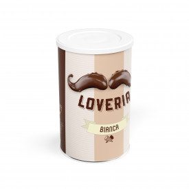 Buy LOVERIA WHITE CREAM IN JAR - 1,2 kg. | Leagel | bucket of 1,2 kg. | Versatile white chocolate cream for dessert rippling and