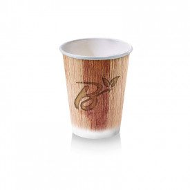 PAPER CUP 200 ML BIO COMPOSTABLE - PALM LEAF | Scatolificio del Garda | Certifications: compostable; Pack: pieces per box: 2.500