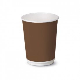 12oz DOUBLE WALL PAPER CUP (450ml) - BROWN | SDG | Pack: pieces per box: 400; Product family: paper cups and plastic cups | The 