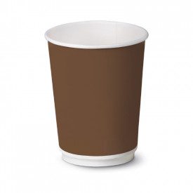 16oz DOUBLE WALL PAPER CUP (550ml) - BROWN | Scatolificio del Garda | Pack: pieces per box: 400; Product family: paper cups and 