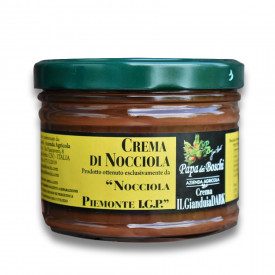 GIANDUIA DARK CREAM WITHOUT MILK JAR 0.5 KG. - WITH HAZELNUT IGP | 1 glass jars of 0.5 kg. | Gianduia Dark Cream prepared exclus