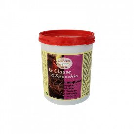 Buy RASPBERRY MIRROR GLAZE | Leagel | jar of 1,5 kg. | Raspberry mirror glaze for cakes.