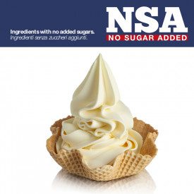 BASE SOFT VANIGLIA GIALLA NSA | Rubicone | Certificazioni: senza glutine, senza zucchero; Confezione: scatola da 12 kg. - 6 bust