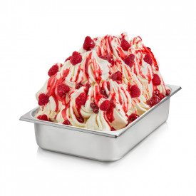 RASPBERRY RIPPLE CREAM | Rubicone | Certifications: gluten free, vegan; Pack: box of 6 kg. - 2 buckets of 3 kg.; Product family: