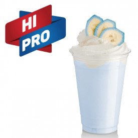 MILKSHAKE HI-PRO BANANA JAVA - HIGH PROTEIN Prodotti Rubicone | scatola da 6 kg - 4 buste da 1,5 kg. | Preparato per Milkshake a