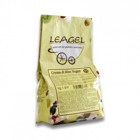 Acquista CREMA DI RISO VEGAN BASE GELATO | Leagel | busta da 1,6 kg. | Una crema di riso per tutti, senza latte, certificata Veg