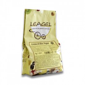 VEGAN RICE CREAM GELATO BASE | Leagel | bag of 1,6 kg. | A special rice cream ideal for everyone, no milk derivates, Vegan Ok ce