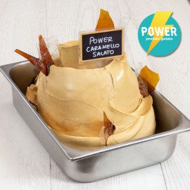 POWER SALTED CARAMEL HIGH PROTEIN GELATO BASE - 1,4 kg | Leagel | bag of 1,4 kg. | POWER the new line of Leagel products for a g