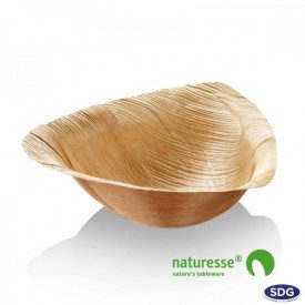 Gelq.it | Buy online TRIGON PALM LEAF BOWL 600 ML Scatolificio del Garda | box of 100 pieces | Palm leaf bowl TRIGON. Dimensions