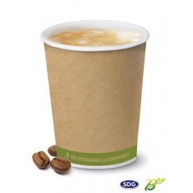 Gelq.it | Buy online COFFE CUP 9OZ BIOPLAT AVANA BIOPOL Scatolificio del Garda | box of 1,000 pieces. | Coffee cup 9OZ BIO, colo