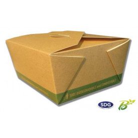 Gelq.it | Buy online FOOD BOX BIO SMALL Scatolificio del Garda | box of 260 pieces. | Food box BIO, colour havana, resealable, s