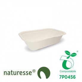 500 ML BIO GELATO CONTAINER - CELLULOSE PULP WITH LID | SDG | Certifications: bio; Pack: pieces per box: 500; Product family: ta