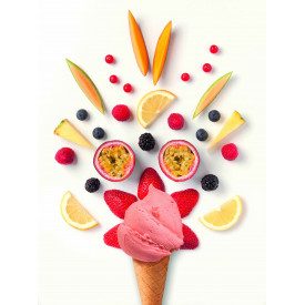 FRUTTUP COCONUT ICE CREAM BASE - MARTINI LINEA GELATO | Martini Gelato | Certifications: halal, additives free, gluten free; Pac