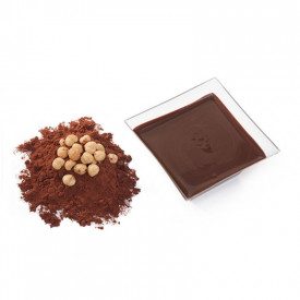 Nutman | Buy online FLUID HAZELNUT CREAM | buckets of 3 kg. | Ripple cream with dark chocolate hazelnut flavour.