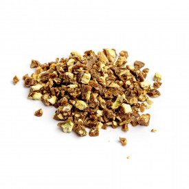PISTACHIO BRITTLE | NutsDried | Pack: bag of 2,5 kg.; Product family: dried fruits and crunchies | Pistachio brittle, 4/6 mm cal