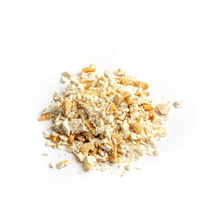 NOUGAT HAZELNUT GRAIN | NutsDried | Pack: bag of 3 kg.; Product family: dried fruits and crunchies | Hazelnut nougat in grain. O NOUGAT HAZELNUT GRAIN | NutsDried | Pack: bag of 3 kg.; Product family: dried fruits and crunchies | Hazelnut nougat in grain. O