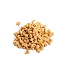 GRANELLA DI NOCI MACADAMIA CONFETTATA NutsDried | busta da 3 kg. | Granella di noci Macadamia calibro 2/4 mm ricoperta di zucche