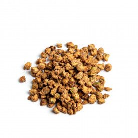 GRANELLONA DI PISTACCHIO PRALINATA | NutsDried | busta da 3 kg. | Granella di pistacchi calibro 2/4 mm pralinata allo zucchero. 