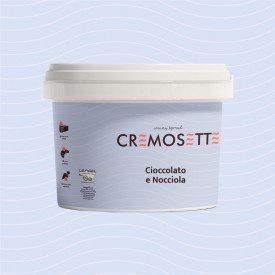 CREMOSETTE HAZELNUT AND COCOA 5,5 KG. - SPREADABLE PASTRY CREAM LEAGEL | Leagel | bucket of 5,5 kg. | Hazelnut and cocoa cream f