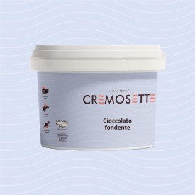 CREMOSETTE DARK CHOCOLATE 5,5 KG. - SPREADABLE PASTRY CREAM LEAGEL