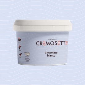 CREMOSETTE WHITE CHOCOLATE 5,5 KG. - SPREADABLE PASTRY CREAM LEAGEL