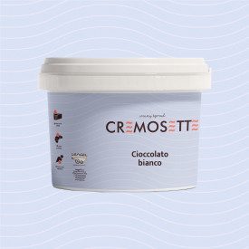 CREMOSETTE WHITE CHOCOLATE 5,5 KG. - SPREADABLE PASTRY CREAM LEAGEL | Leagel | bucket of 5,5 kg. | White chocolate cream for fil